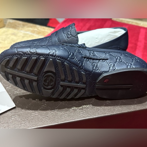 Gucci Men’s Guccissima loafers Blue size 8 - Picture 10 of 16